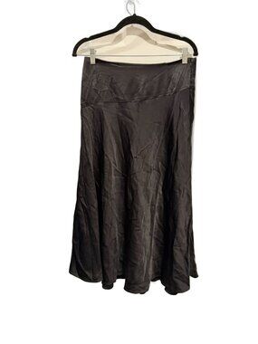 Saint + Sofia Annie Bias Cut Skirt Black Size 6